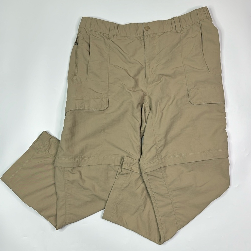 The North Face Tan Convertible Hiking Outdoor Nylon Plants Size XL